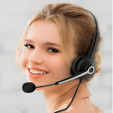 Auriculares USB con microfono para computadora para callcenter